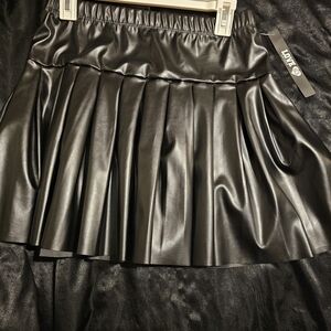 Love Shiny Black Mini Skirt